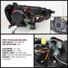 Load image into Gallery viewer, SPYDER Spyder Mitsubishi Lancer/EVO-10 08-14 Projector Xenon/HID- LED Halo DRL Blk PRO-YD-ML08-HID-DRL-BK SPY5042231
