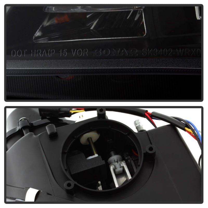 SPYDER Spyder Subaru WRX 06-07 Projector Headlights - HID Model Only - Black PRO-YD-SWRX06-HID-LBDRL-BK SPY5083913