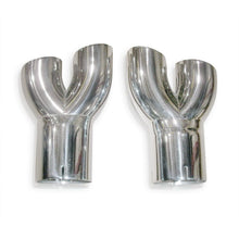 Load image into Gallery viewer, Stainless Works Stainless Works 2010+ Camaro Y-Tips for factory ground effects SSWCA10QUADTIPS