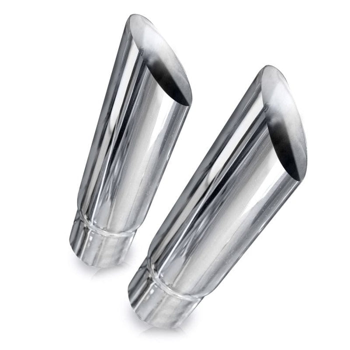 Stainless Works Stainless Works Angle Cut Resonator Tips 2in ID Inlet 3in Body SSW770200