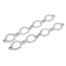 Load image into Gallery viewer, Stainless Works Stainless Works Chevrolet LS7 D-Port Shaped Header 304SS Exhaust Flanges 2in Primaries SSWHFLS7200