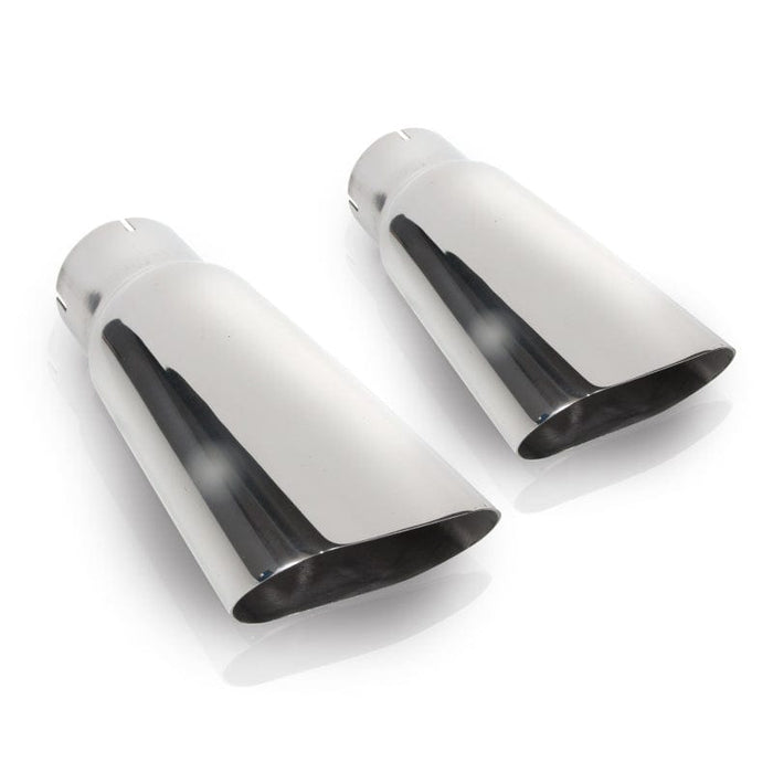 Stainless Works Stainless Works Flat Oval Exhaust Tips 2.5in Inlet (priced per pair) SSW7090250