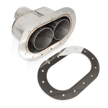 Load image into Gallery viewer, Stainless Works Stainless Works Oval Through-Body Tip With Tubes SSWST2814