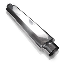 Load image into Gallery viewer, Stainless Works Stainless Works Smooth Oval Muffler - 24in Long 2 1/2in ID Inlets Both Ends SSWSO252425