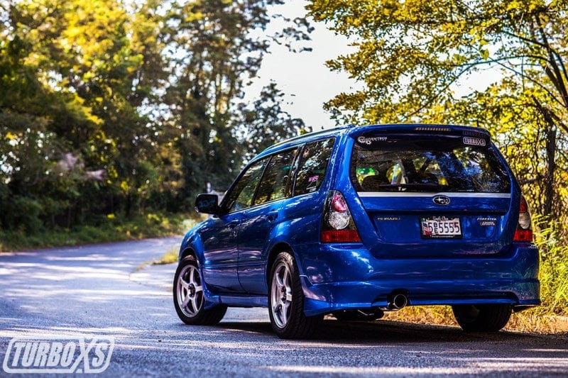 Turbo XS Turbo XS 04-08 Forester XT Axle Back 4in Polished Stainless Tip Muffler TXSFXT04-RMA