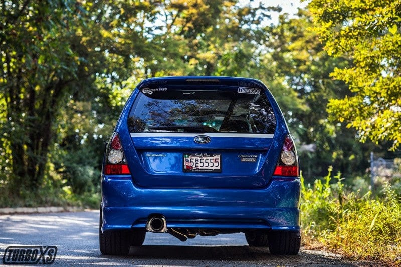 Turbo XS Turbo XS 04-08 Forester XT Axle Back 4in Polished Stainless Tip Muffler TXSFXT04-RMA