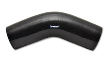 Load image into Gallery viewer, Vibrant Vibrant 4 Ply Reinforced Silicone Elbow Connector - 4in I.D. - 45 deg. Elbow (BLACK) VIB2756