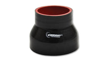 Load image into Gallery viewer, Vibrant Vibrant 4 Ply Reinforced Silicone Transition Connector - 2.5in I.D. x 3in I.D. x 3in long (BLACK) VIB2772