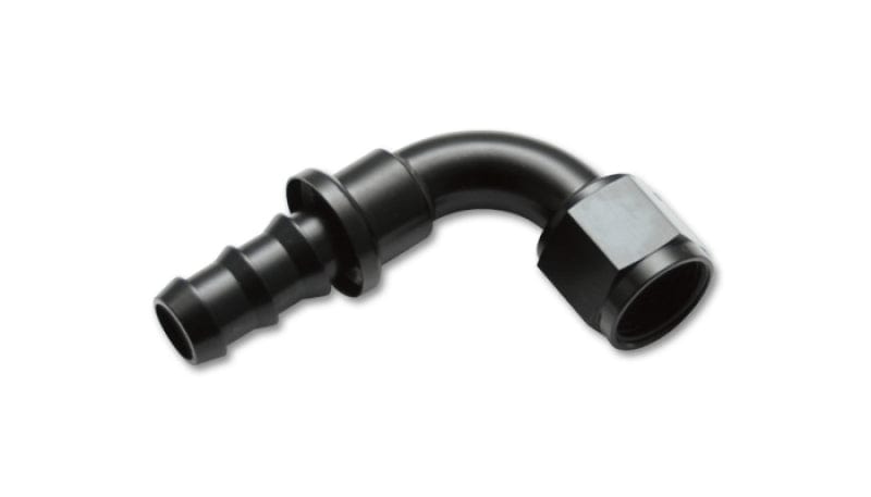 Vibrant Vibrant -8AN Push-On 90 Deg Hose End Fitting - Aluminum VIB22908
