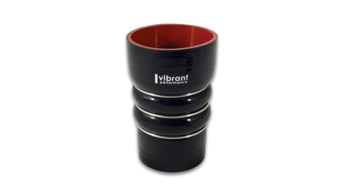 Vibrant Vibrant Silicone Coupling 4 Ply Aramid CAC Hose 3in x 3.5in Inlet/Outlet - Black VIB11865