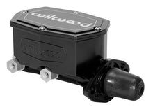 Load image into Gallery viewer, Wilwood Wilwood Compact Tandem Master Cylinder - 1.12in Bore - w/Pushrod (Black) WIL260-14960-BK