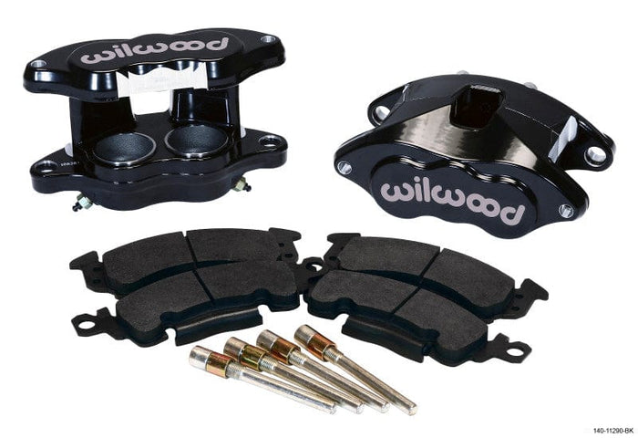 Wilwood Wilwood D52 Front Caliper Kit - Black Pwdr 2.00 / 2.00in Piston 1.28in Rotor WIL140-11290-BK