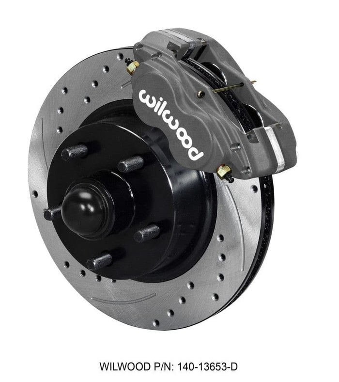 Wilwood Wilwood Forged Dynalite-M Front Kit 11.30in 1 PC Rotor&Hub-Drill 60-68 Ford / Mercury Full Size WIL140-13653-D