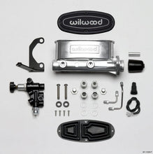Load image into Gallery viewer, Wilwood Wilwood HV Tandem M/C Kit w L/H Bracket &amp; Prop Valve - 1in Bore Ball Burnished WIL261-13269-P