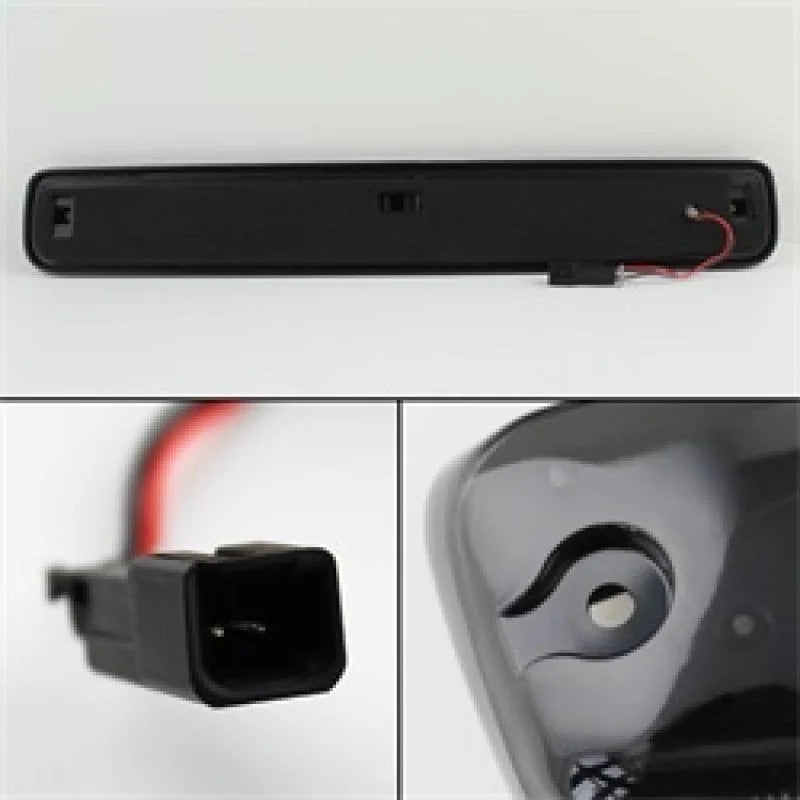 xTune Chevy Silverado 07-13 Amber LED Cab Roof Lights Clear ACC-LED-CS07-CR-C - Detail View