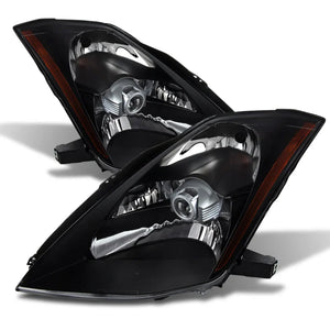 xTune Nissan 350Z 03-05 Crystal Headlights Xenon/Hid Model Only Black HD-JH-N350Z-HID-BK