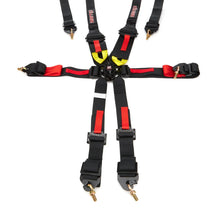 Load image into Gallery viewer, zamp Harness 6pt Black Cam L 3in/2in Shoulder FIA HARN03F003