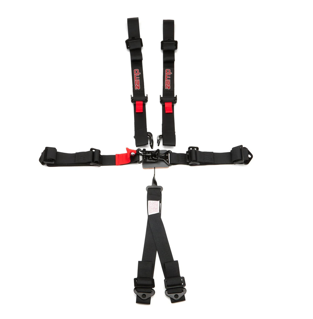 zamp Harness 6pt Black L&L 2in Shoulder SFI 16.1 HARN02S003