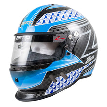 Load image into Gallery viewer, zamp Helmet RZ-65D Carbon L Flo Blu/Gry SA2020 H775C04L
