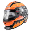 Load image into Gallery viewer, zamp Helmet RZ-67D Large Carbon Flo Org/Yl SA2025 H781C30L