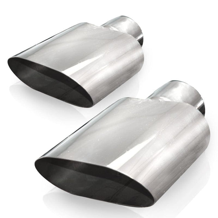 Stainless Works Big Oval Exhaust Tips 2.5in Inlet (priced per pair)