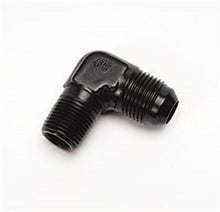 Load image into Gallery viewer, Russell Performance -6 AN to 1/4in NPT 90 Degree Flare to Pipe Adapter (Black)