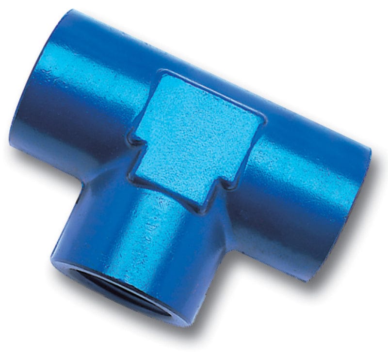 Russell Performance 1/4in Female Pipe Tee Fitting (Blue)
