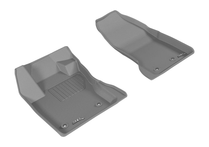 3D MAXpider 2015-2020 Jeep Renegade Kagu 1st Row Floormat - Gray