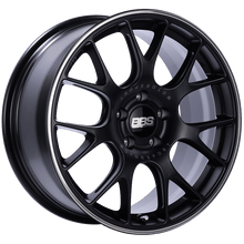 Load image into Gallery viewer, BBS CH-R 18x8 5x120 ET40 Satin Black Polished Rim Protector Wheel -82mm PFS/Clip Required
