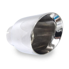 Load image into Gallery viewer, Stainless Works Conical Double Wall Slash Cut Exhaust Tip - 5in Body 3in Inlet