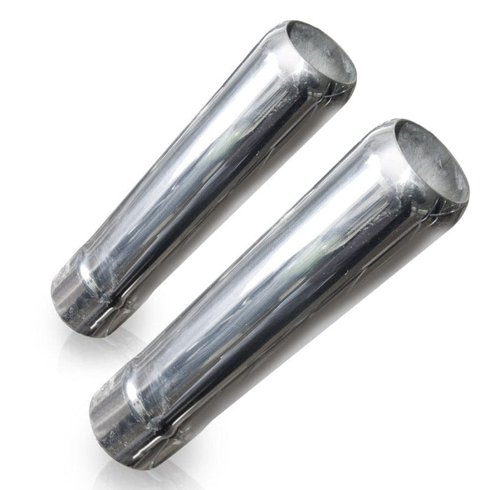 Stainless Works Pencil Cut Exhaust Tips 2in Body 2in ID Inlet