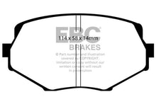 Load image into Gallery viewer, EBC 94-01 Mazda Miata MX5 1.8 Greenstuff Front Brake Pads