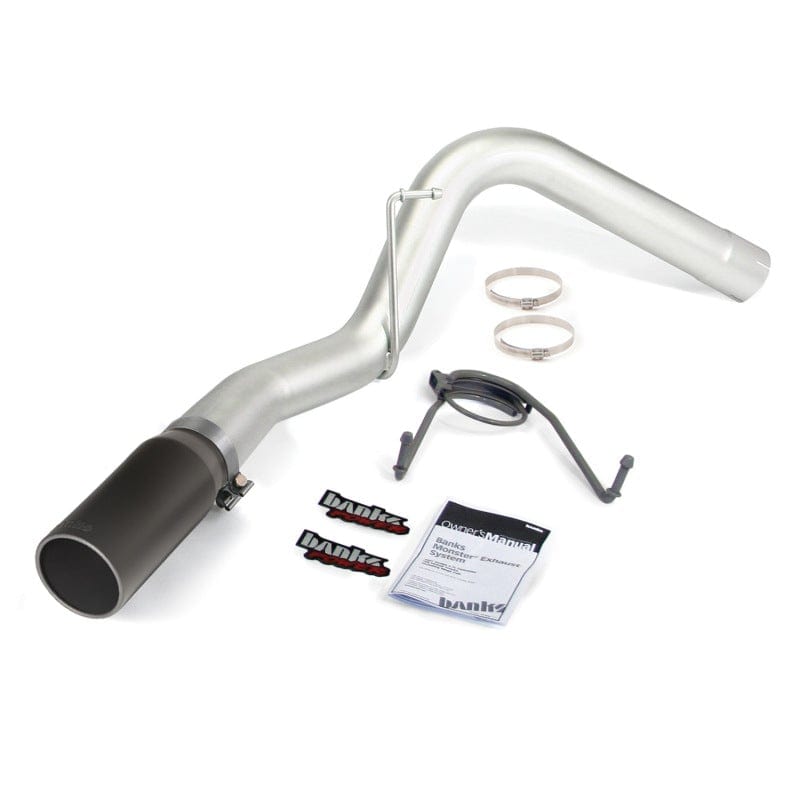 Banks Power Banks Power 14-15 Dodge Ram 6.7L CCSB Monster Exhaust System - SS Single Exhaust w/ Black Tip GBE49775-B