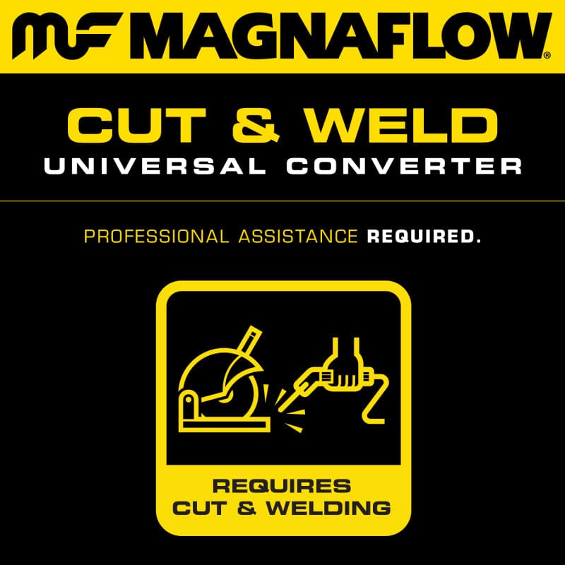 MagnaFlow Conv Universal 2.25 with 1-O2 Rear CA