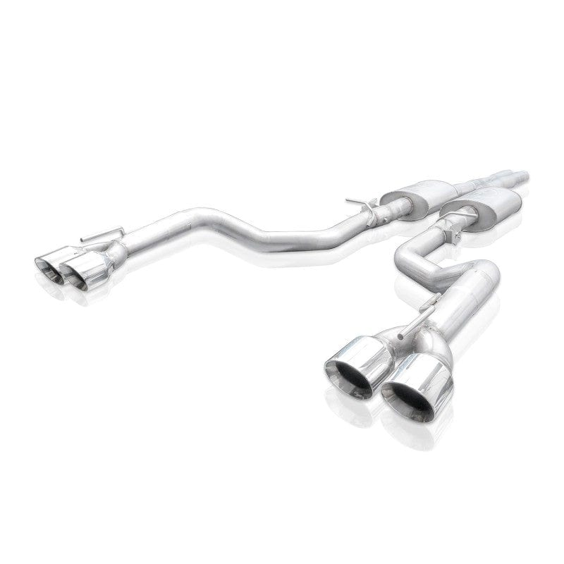 Stainless Works 15-19 Dodge Challenger 6.2L/6.4L Hemi 3in Legend Catback X-Pipe w/4in Quad Tips