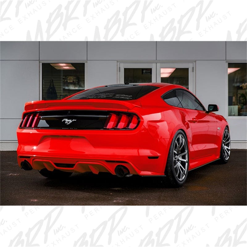 MBRP 15-17 Ford Mustang GT 5.0 3in Cat Back Dual Split Rear Race Version 4.5in Tips - Black Coated