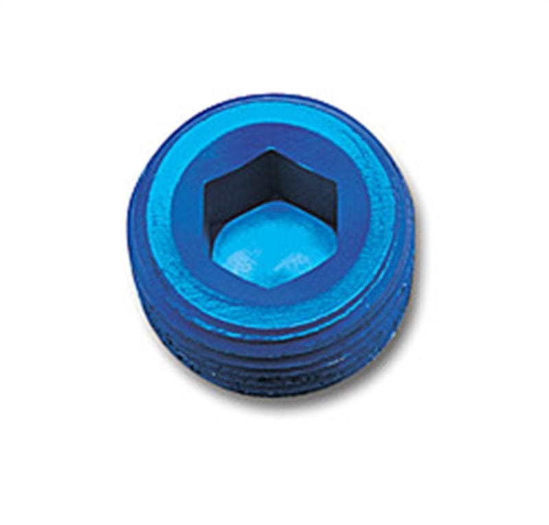 Russell Performance 3/8in Allen Socket Pipe Plug (Blue)