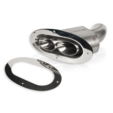 Load image into Gallery viewer, Stainless Works Angled-Oval Through-Body Tip With Tubes