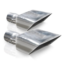 Load image into Gallery viewer, Stainless Works Hot Rod Box Exhaust Tips 2.25in Inlet