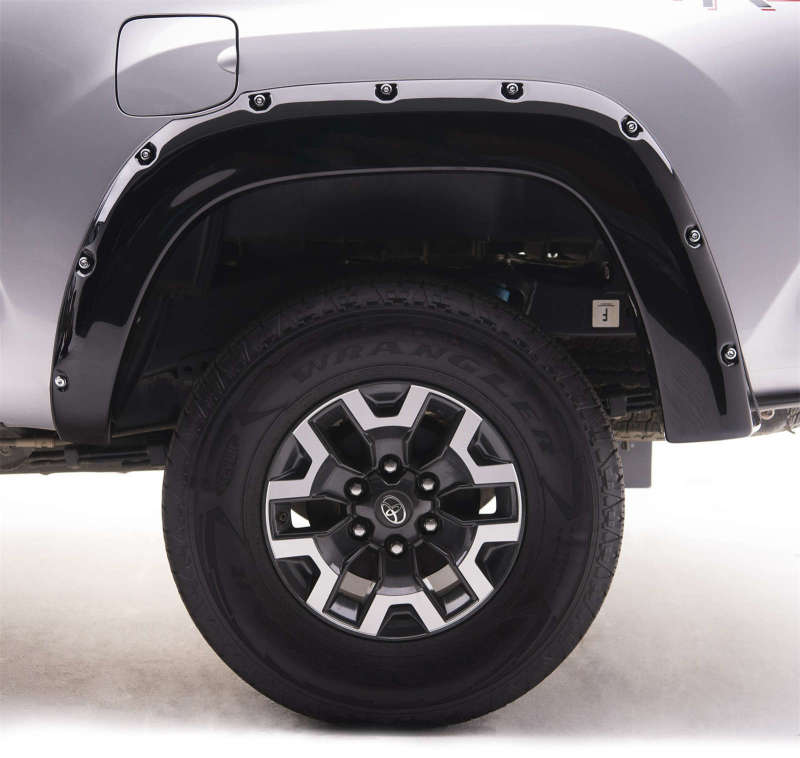 EGR EGR 16+ Toyota Tacoma w/Mudflap Bolt-On Look Color Match Fender Flares - Set - Black EGR795084-202
