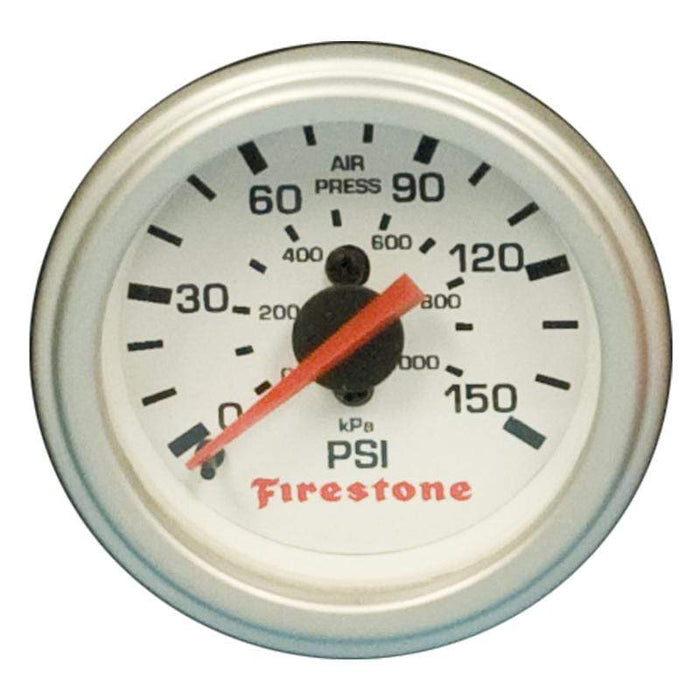 Firestone Firestone Replacement Single Pressure Gauge - White Face (For PN 2225 / 2229 / 2196) (WR17609181) FIR9181