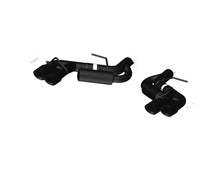 Load image into Gallery viewer, MBRP MBRP 16-19 Chevy Camaro V8 6.2L 6spd 3in Black Race Dual Axle Back w/ 4.5in Quad Dual Wall Tips MBRPS7036BLK