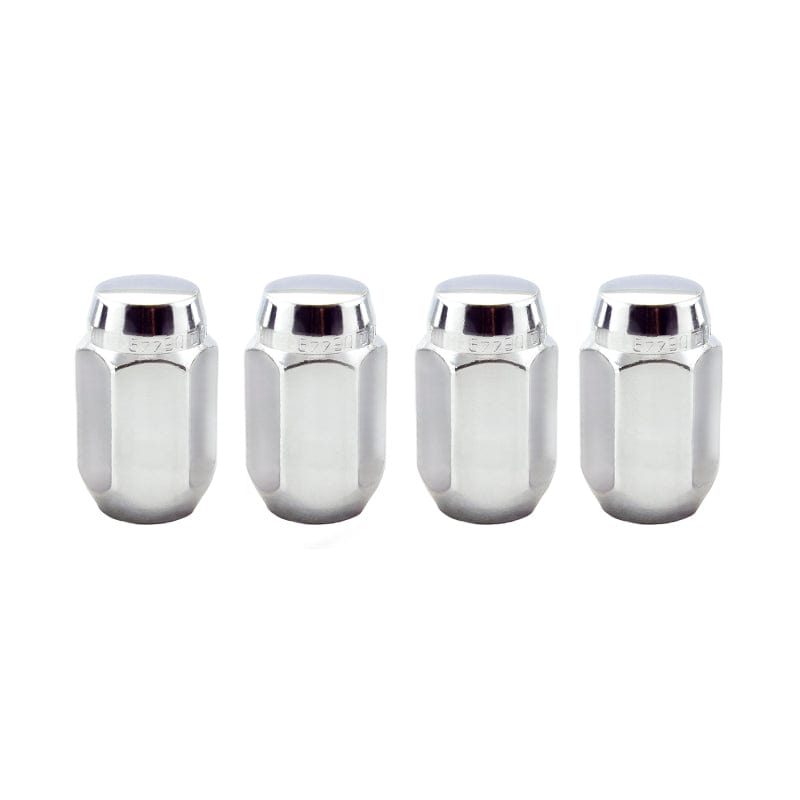 McGard McGard Hex Lug Nut (Cone Seat) 1/2-20 / 13/16 Hex / 1.5in. Length (4-Pack) - Chrome MCG64000