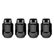 Load image into Gallery viewer, McGard McGard Hex Lug Nut (Cone Seat Bulge Style) 1/2-20 / 3/4 Hex / 1.45in. Length (4-pack) - Black MCG64029