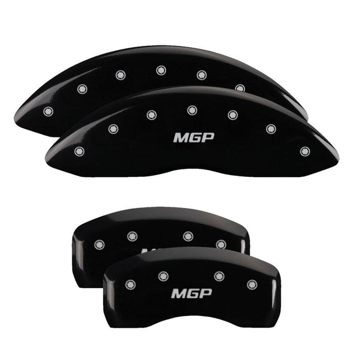 MGP MGP 4 Caliper Covers Engraved Front & Rear MGP Black Finish Silver Characters 2017 Acura MDX MGP39021SMGPBK