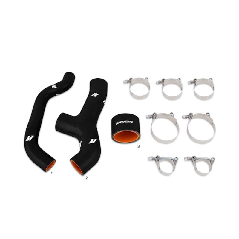 Mishimoto Mishimoto 06-07 Subaru WRX Black Silicone Intercooler Hoses MISMMHOSE-SUB-INT6BK