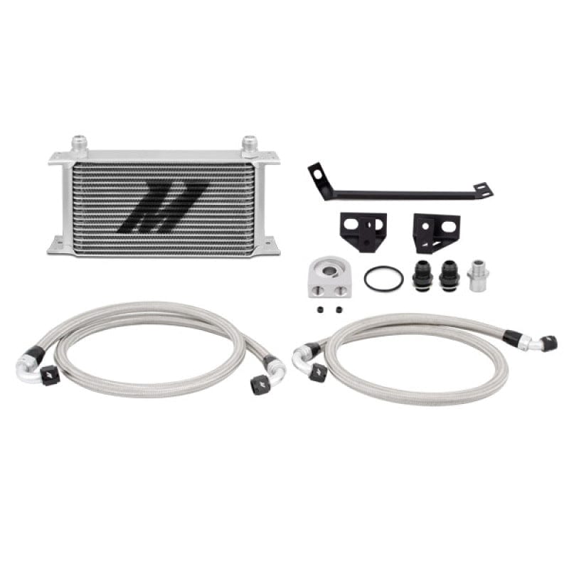 Mishimoto Mishimoto 15 Ford Mustang EcoBoost Non-Thermostatic Oil Cooler Kit - Silver MISMMOC-MUS4-15