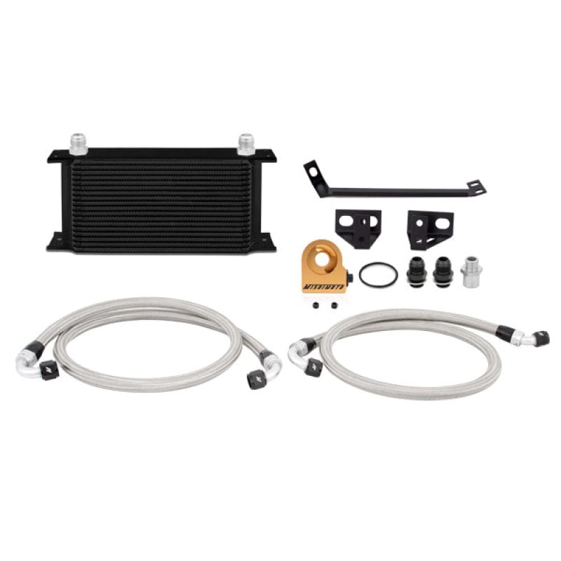 Mishimoto Mishimoto 15 Ford Mustang EcoBoost Thermostatic Oil Cooler Kit - Black MISMMOC-MUS4-15TBK
