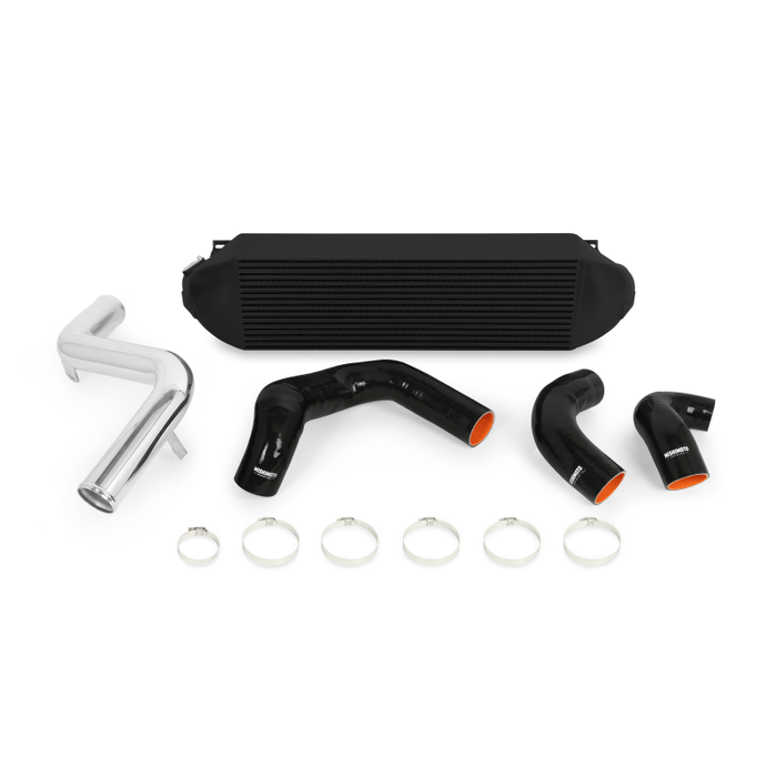 Mishimoto Mishimoto 2013+ Ford Focus ST Black Intercooler w/ Polished Pipes MISMMINT-FOST-13KPBK