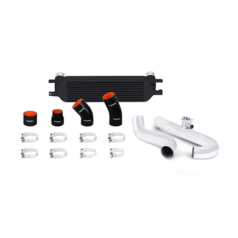 Mishimoto Mishimoto 2015 Ford Mustang EcoBoost Performance Intercooler Kit - Black Core Polished Pipes MISMMINT-MUS4-15KPBK